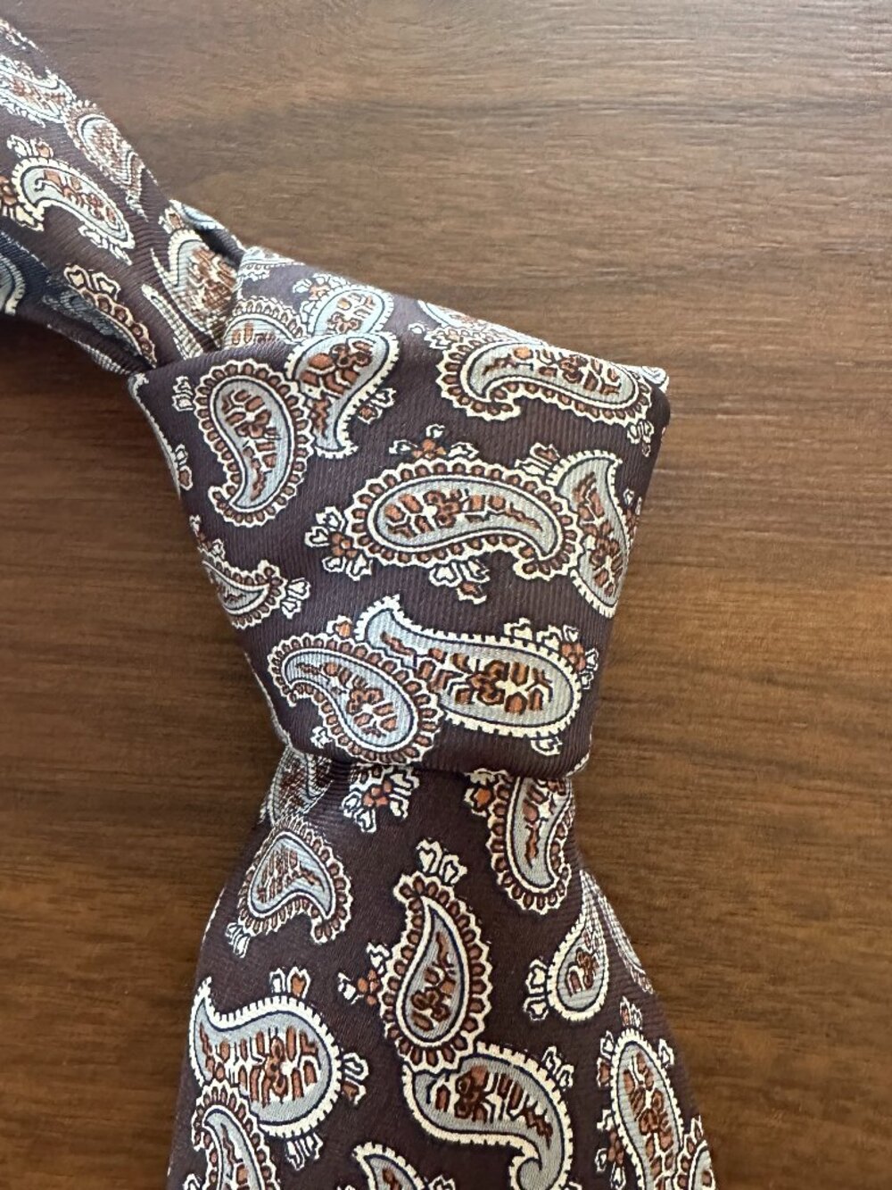 Robert Talbott for The Highlander Brown Paisley Silk Tie
